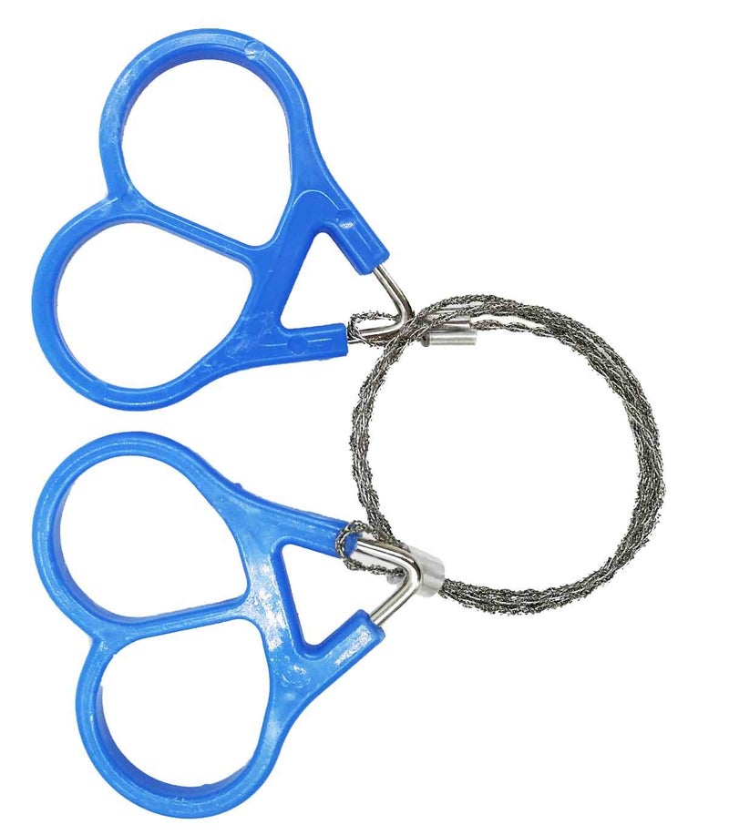 Drchoer Survival Wire Saw for Camping Emergency: 4pcs Portable Stainless Steel Hand Cable Saw for PVC Pipe Wood Cutting - Image 4